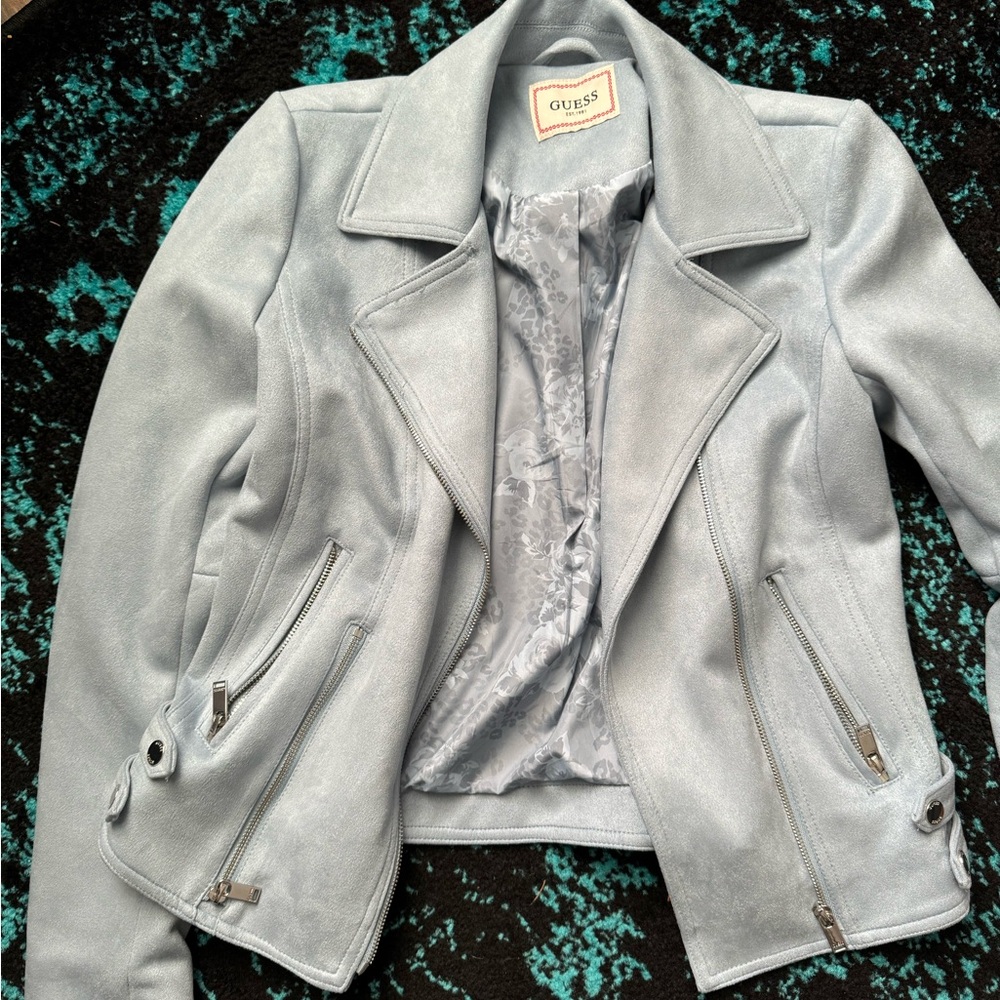 GUESS Women's Light Blue Jacket